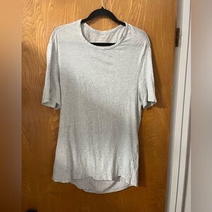 LULULEMON Heather Gray Short Sleeve Relaxed love Tee 8